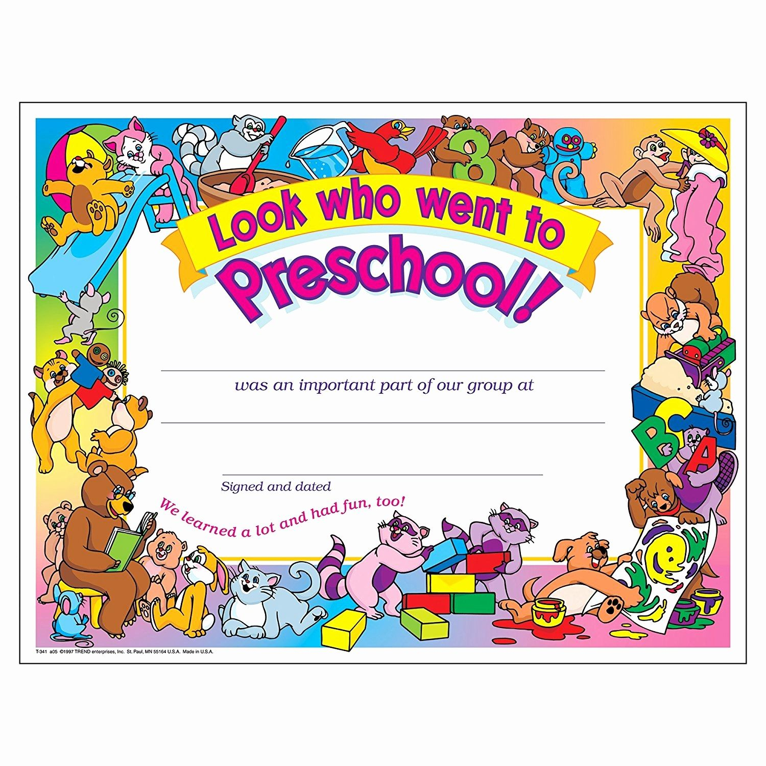 Preschool Certificate Templates Awesome Free Printable Preschool - Free Printable Children&amp;amp;#039;s Certificates Templates