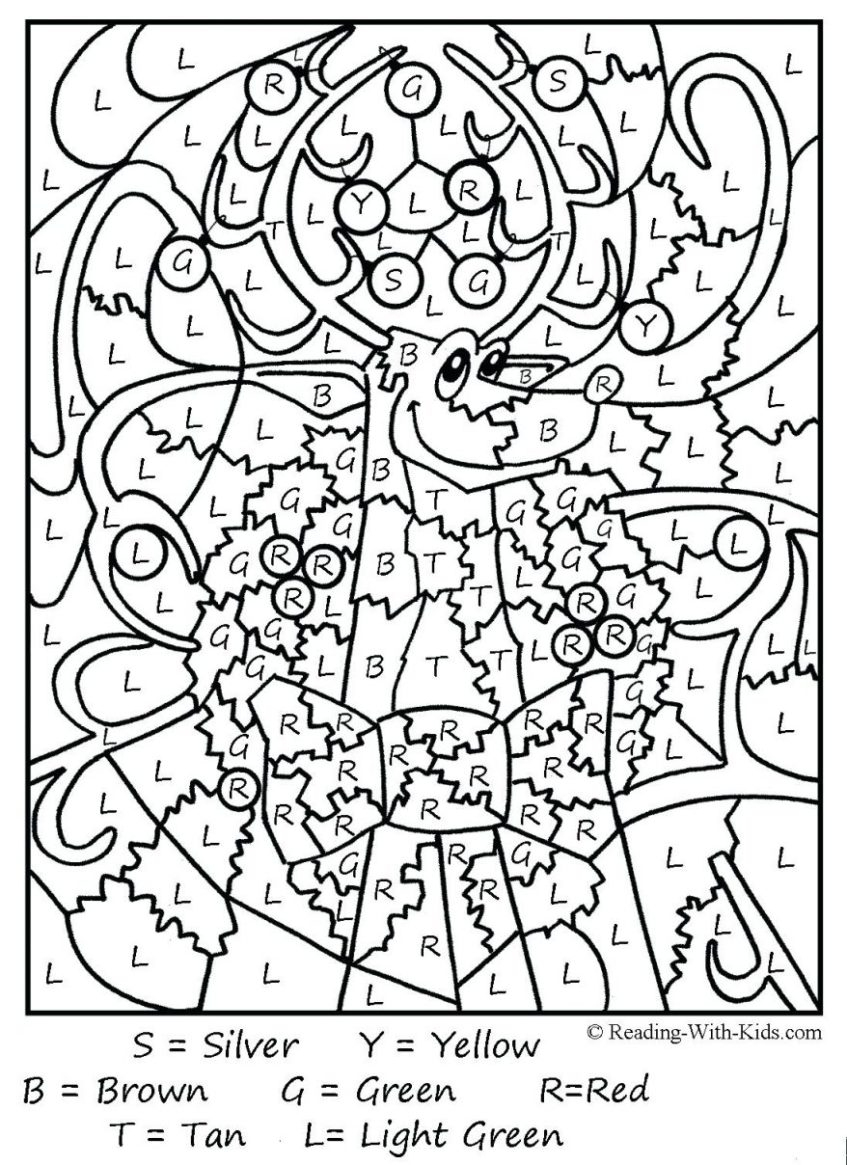 Preview Medium: Coloring Pictures For Grade Free Multiplication - Free Printable Multiplication Color By Number
