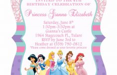 Princess Birthday Invitations Free — Birthday Invitation Examples - Disney Princess Birthday Invitations Free Printable