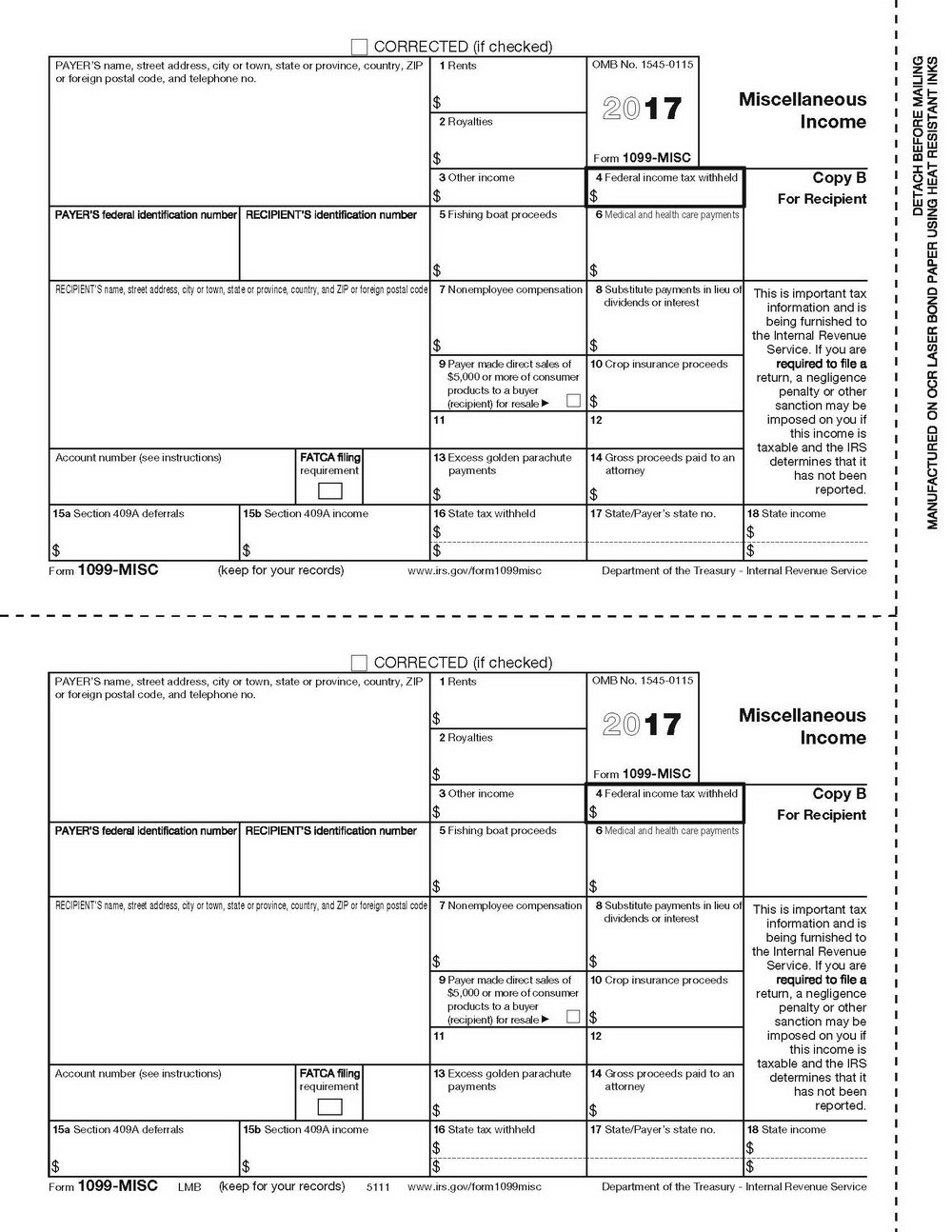 Printable 1099 Form 2017 Free | Mbm Legal - Free Printable 1099 Form