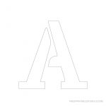 Printable 4 Inch Letter Stencils A Z | Free Printable Stencils   Free Printable Letter Templates