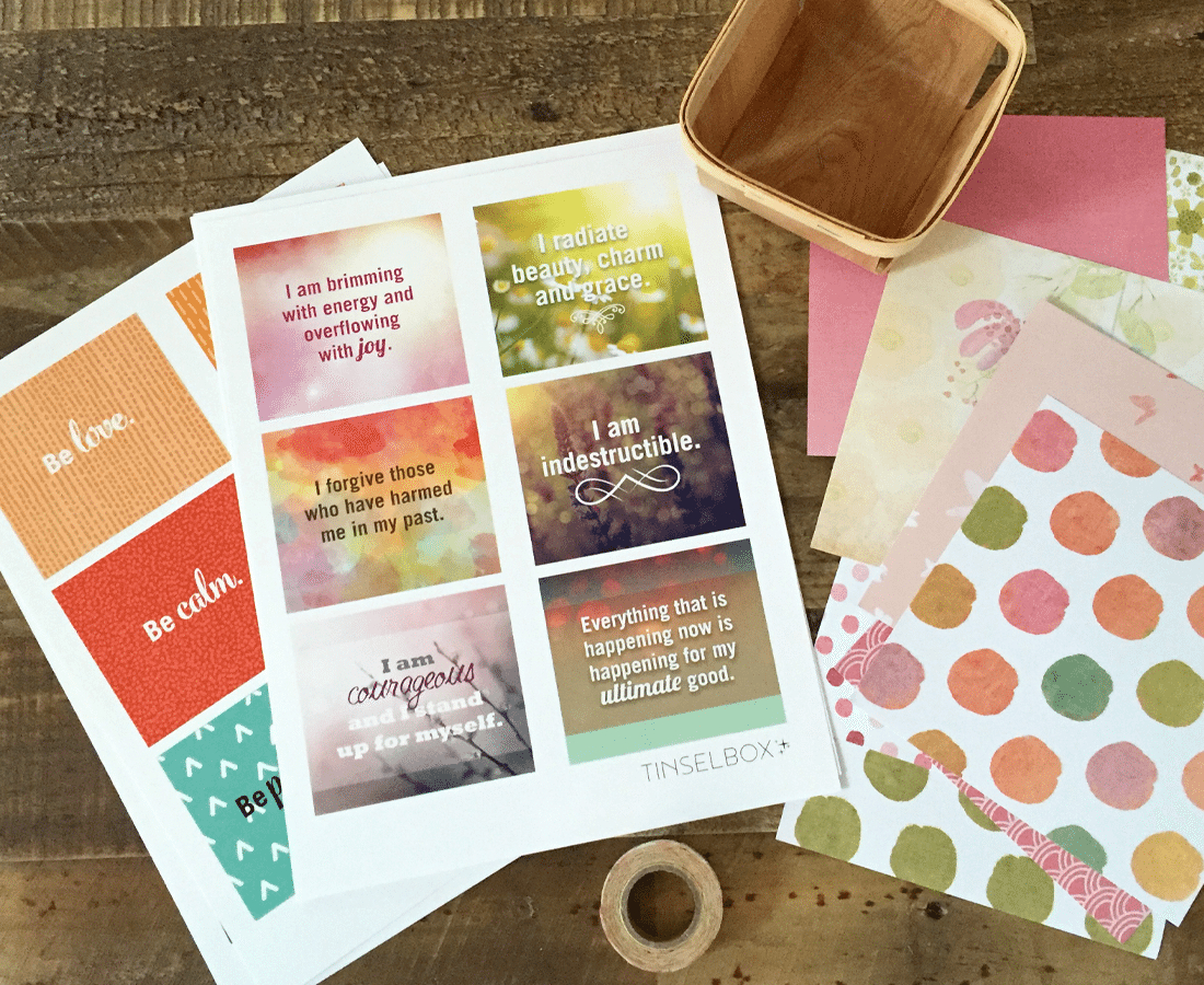 Printable Affirmation Cards: Pamper Your Self Esteem - Tinselbox - Free Printable Positive Affirmation Cards