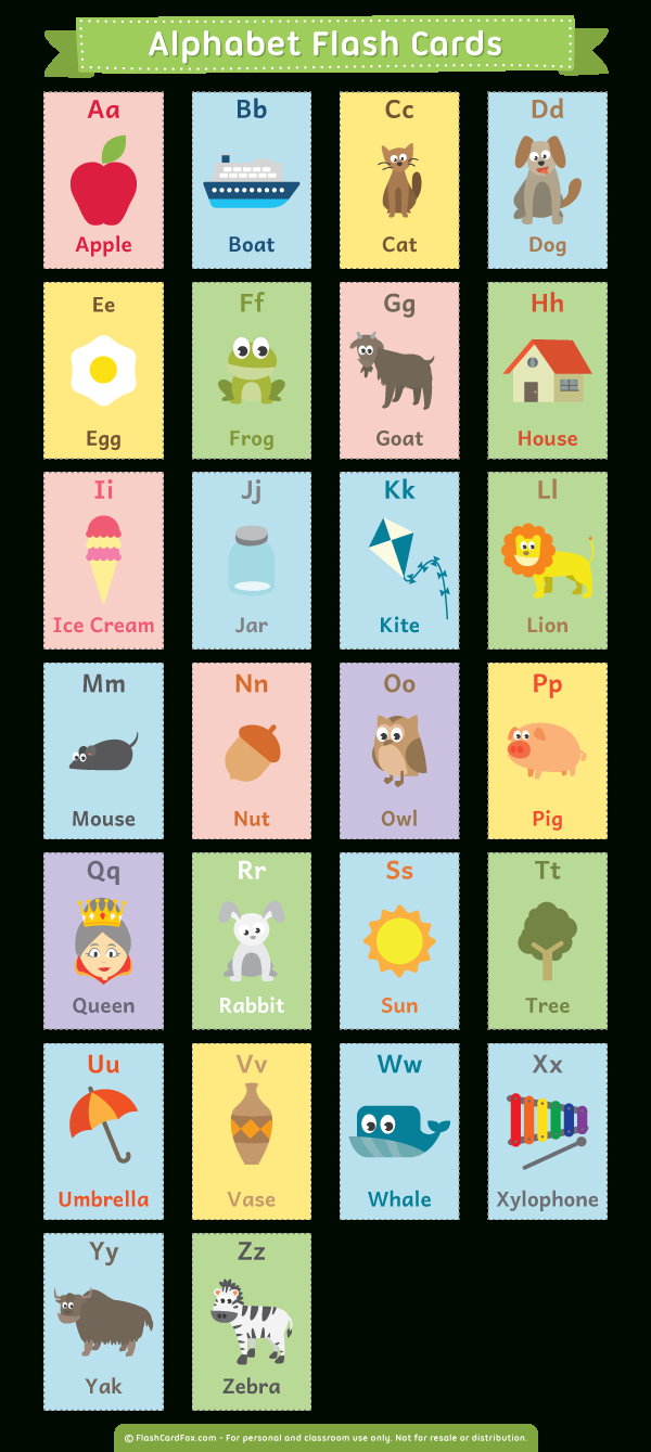 Printable Alphabet Flash Cards - Free Printable Alphabet Flash Cards