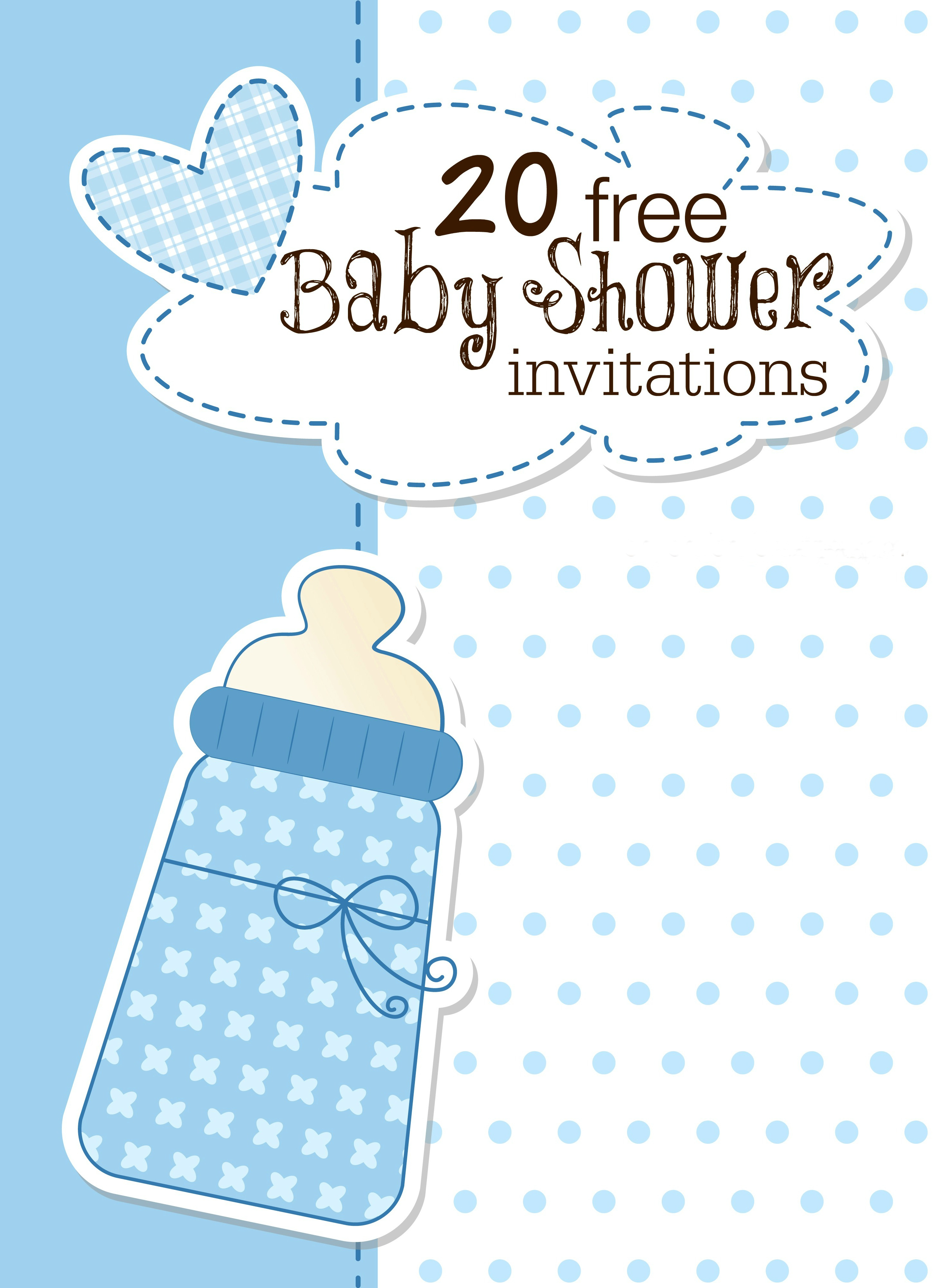 Printable Baby Shower Invitations - Free Printable Book Themed Baby Shower Invitations