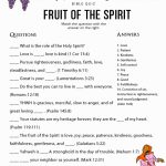 Printable Bible Quiz: Fruit Of The Spirit | Free Download With Free   Free Bible Questions And Answers Printable