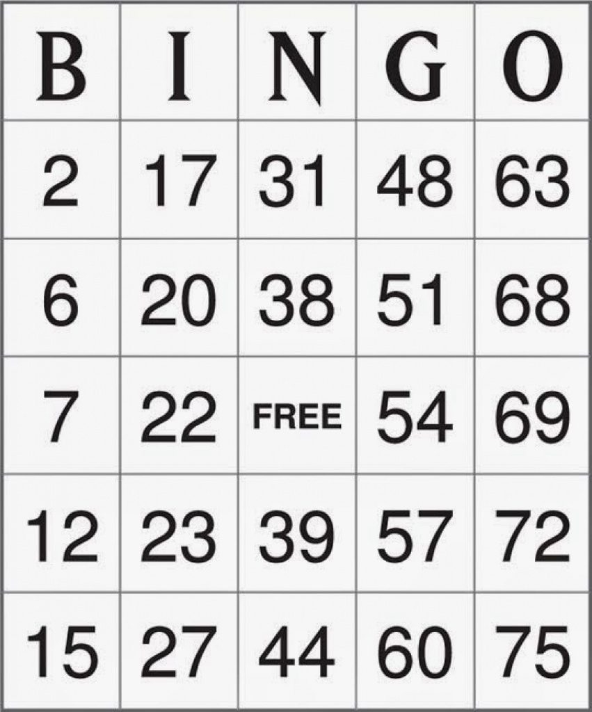 Printable Bingo Cards 1-75 - Vsmetalsgroup Within Free Printable - Free Printable Bingo Cards 1 75