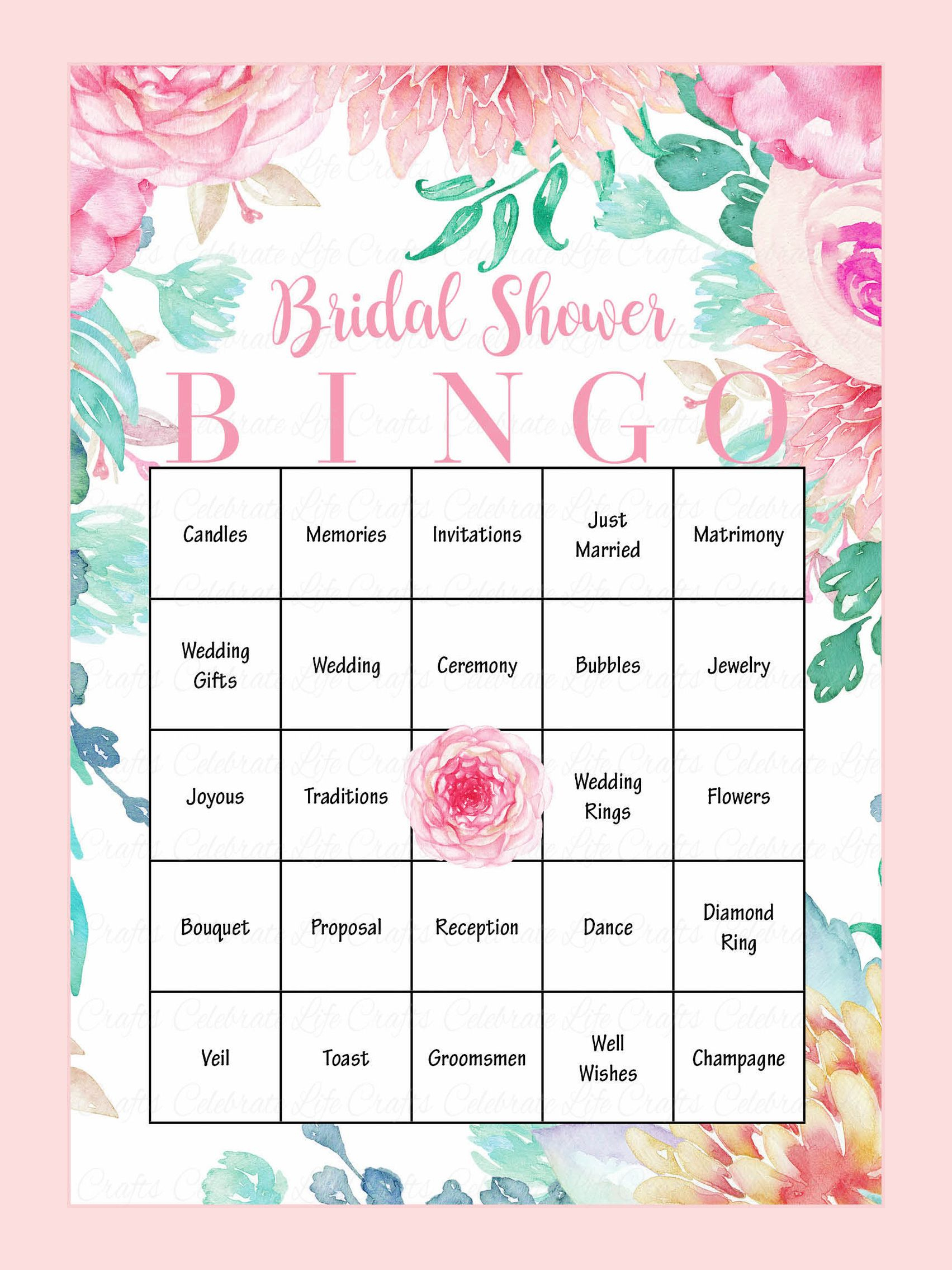 Printable Bridal Shower Bingo Cards | Bridal Showers | Bridal Shower - Free Printable Bridal Shower Bingo