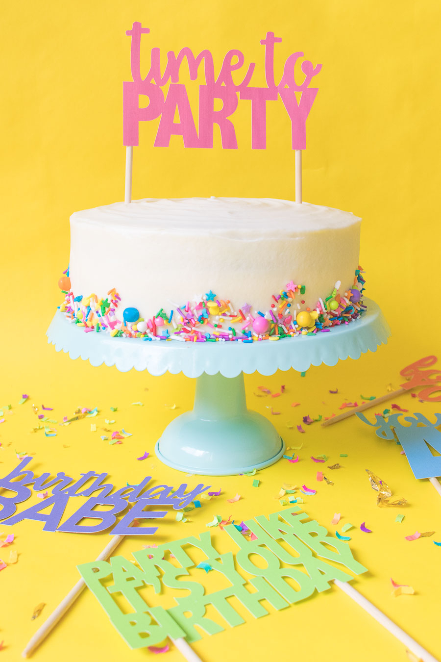 Printable Cake Toppers For Birthdays (+ Free Svg Templates!) - Free Printable Birthday Cake
