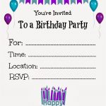 Printable Children S Birthday Party Invitations | Birthdaybuzz   Free Printable Birthday Party Invitations With Photo