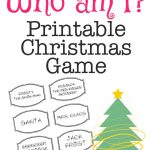 Printable Christmas Game: Who Am I? | Bloggers' Best Diy Ideas   Free Printable Christmas Games And Puzzles