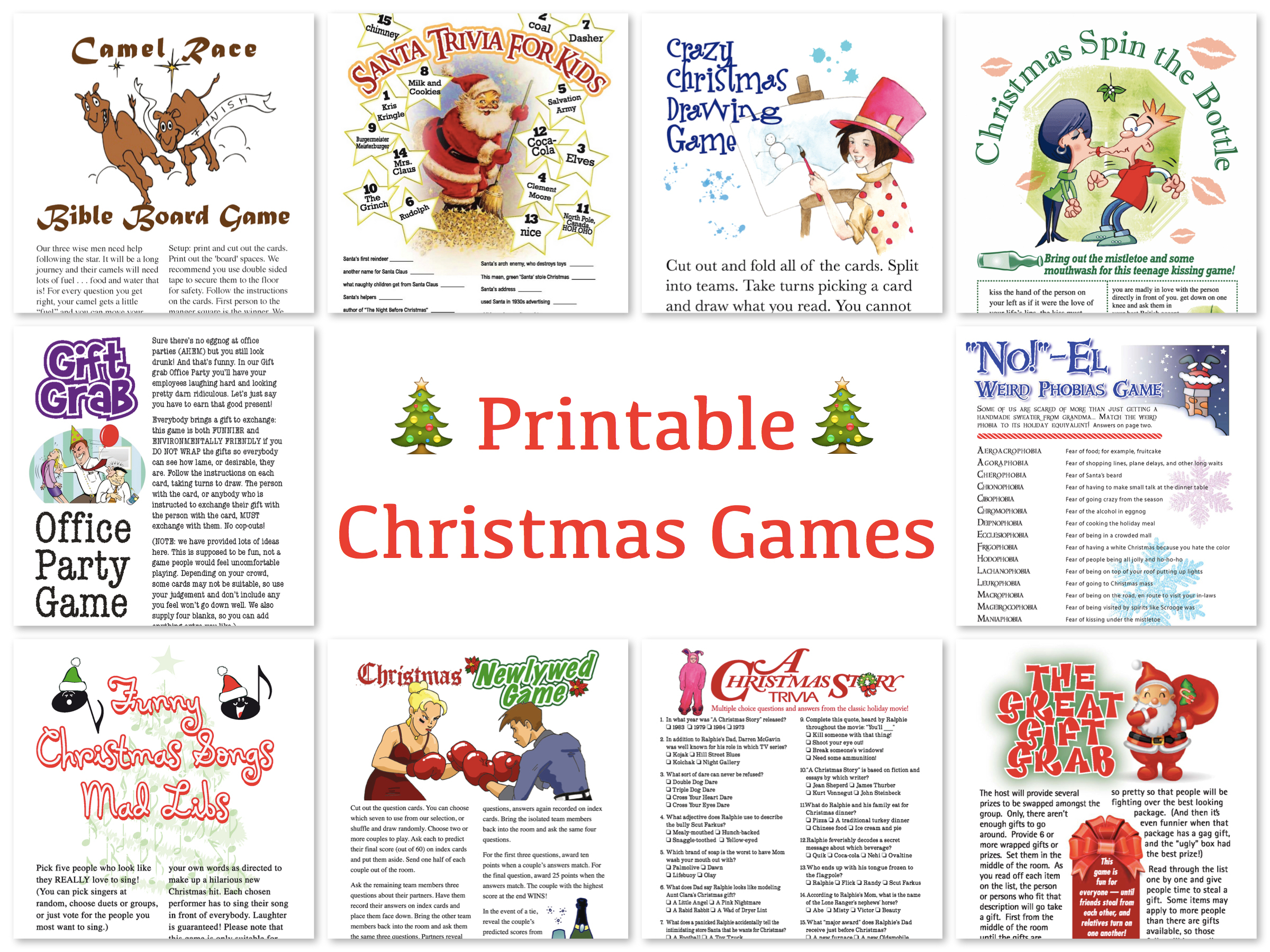 Printable Christmas Games For Family Gatherings – Festival Collections - Free Printable Christmas Games For Family Gatherings