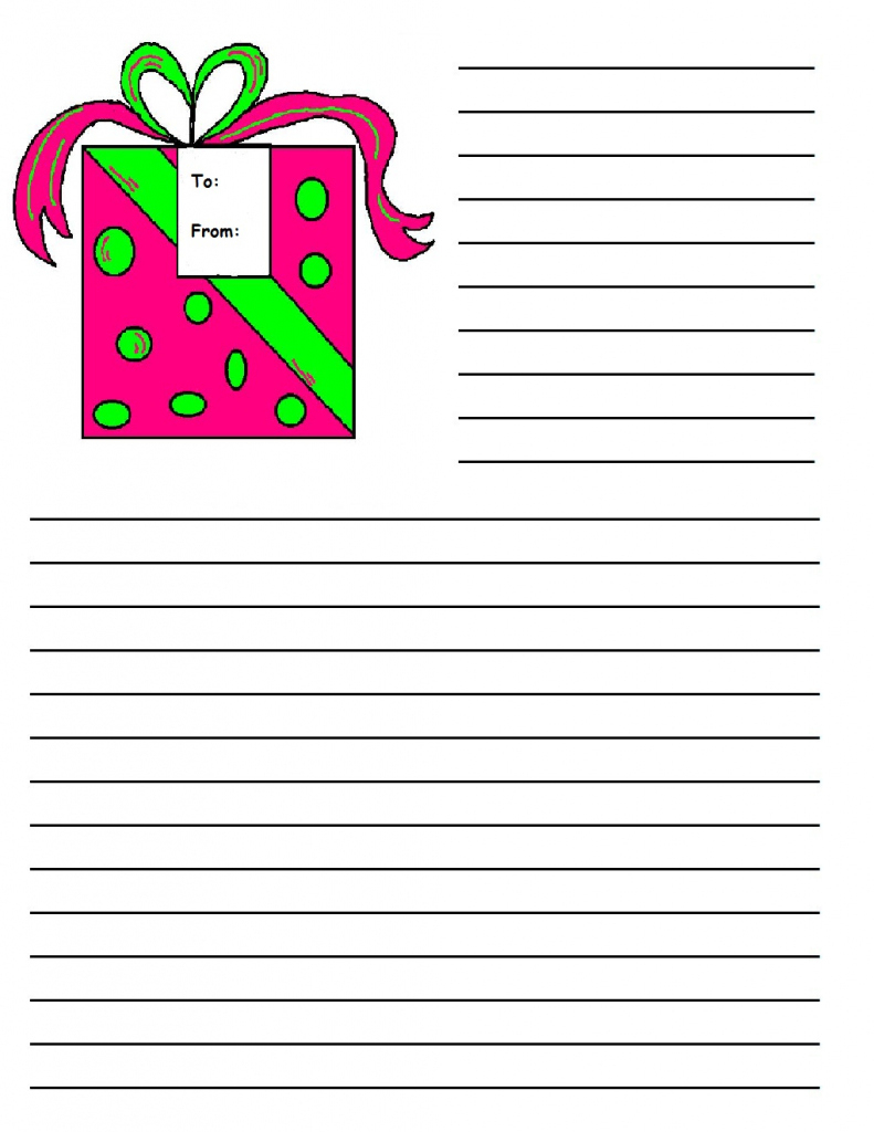 Printable Christmas Writing Paper Templates | Printable Christmas - Free Printable Christmas Writing Paper With Lines