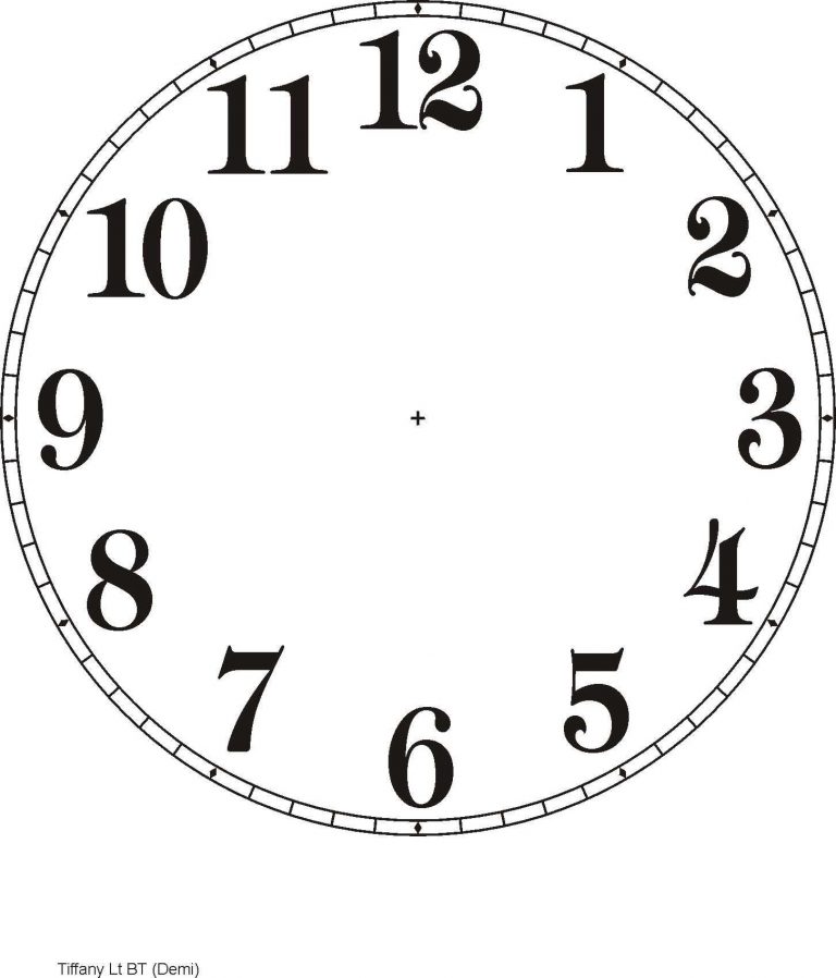Printable Clock Templates | Here Are A Few Examples: | Diy Clocks ...