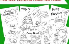 Printable Coloring Christmas Cards -Wunder-Mom - Free Printable Christmas Cards To Color