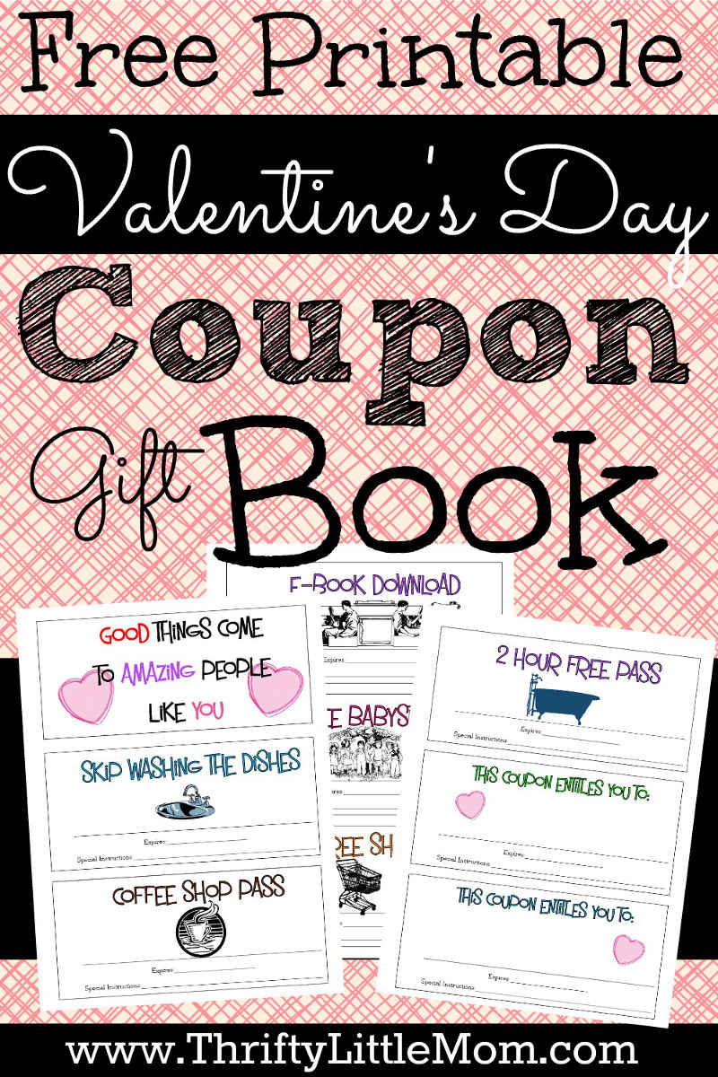 Printable Coupons For Your Valentine! » Thrifty Little Mom - Free Printable Valentine Books