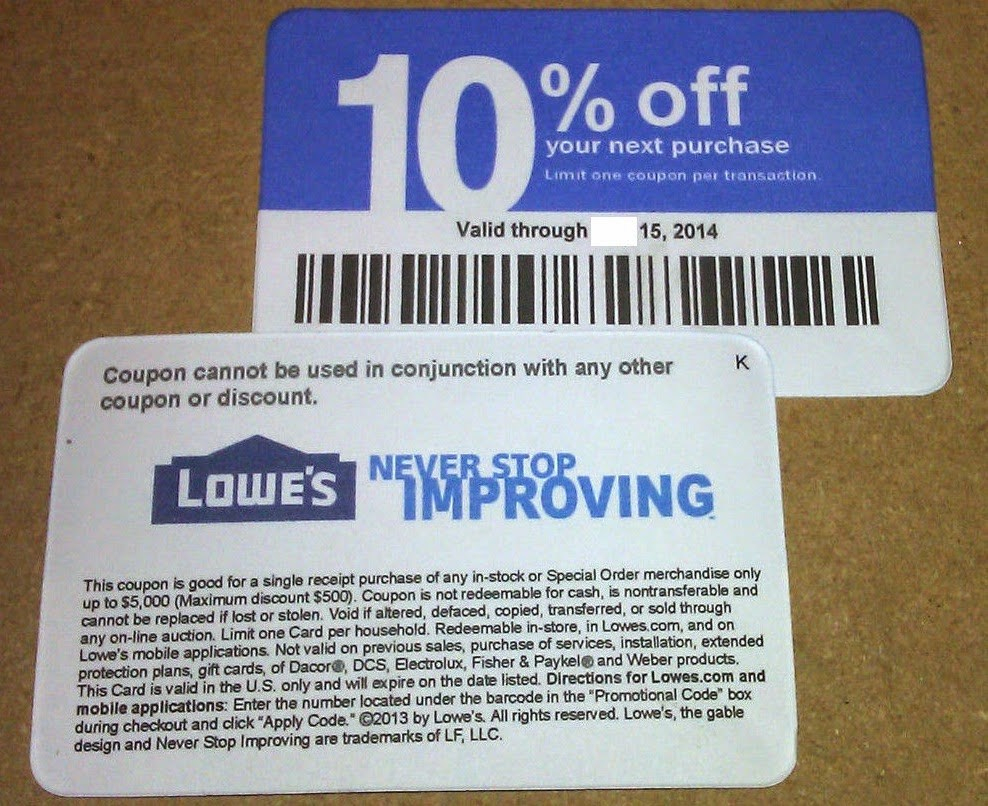 Printable Coupons Home Depot Lowes – Jowo - Free Printable Lowes Coupon 2014