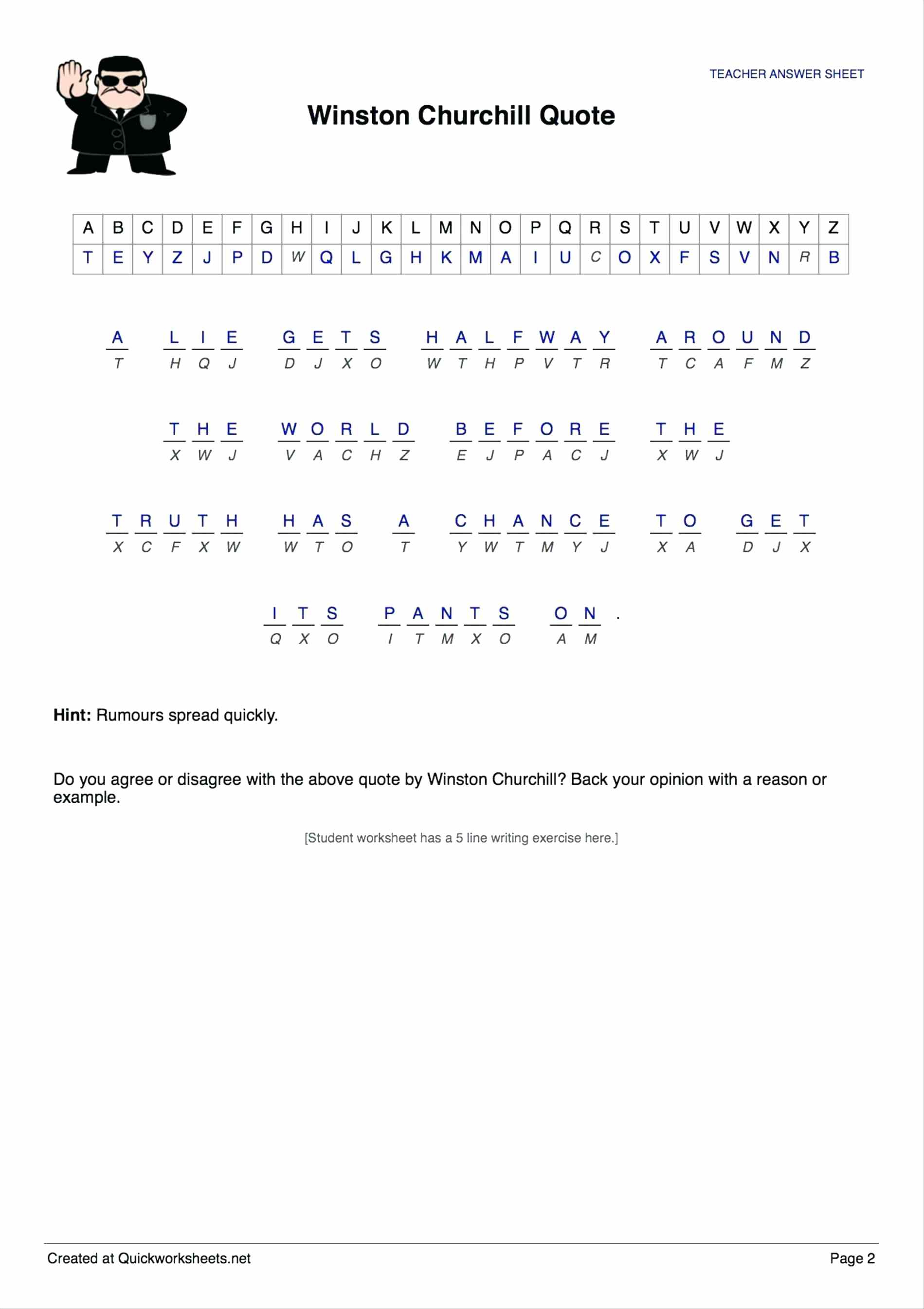 Free Printable Cryptograms With Answers Free Printable