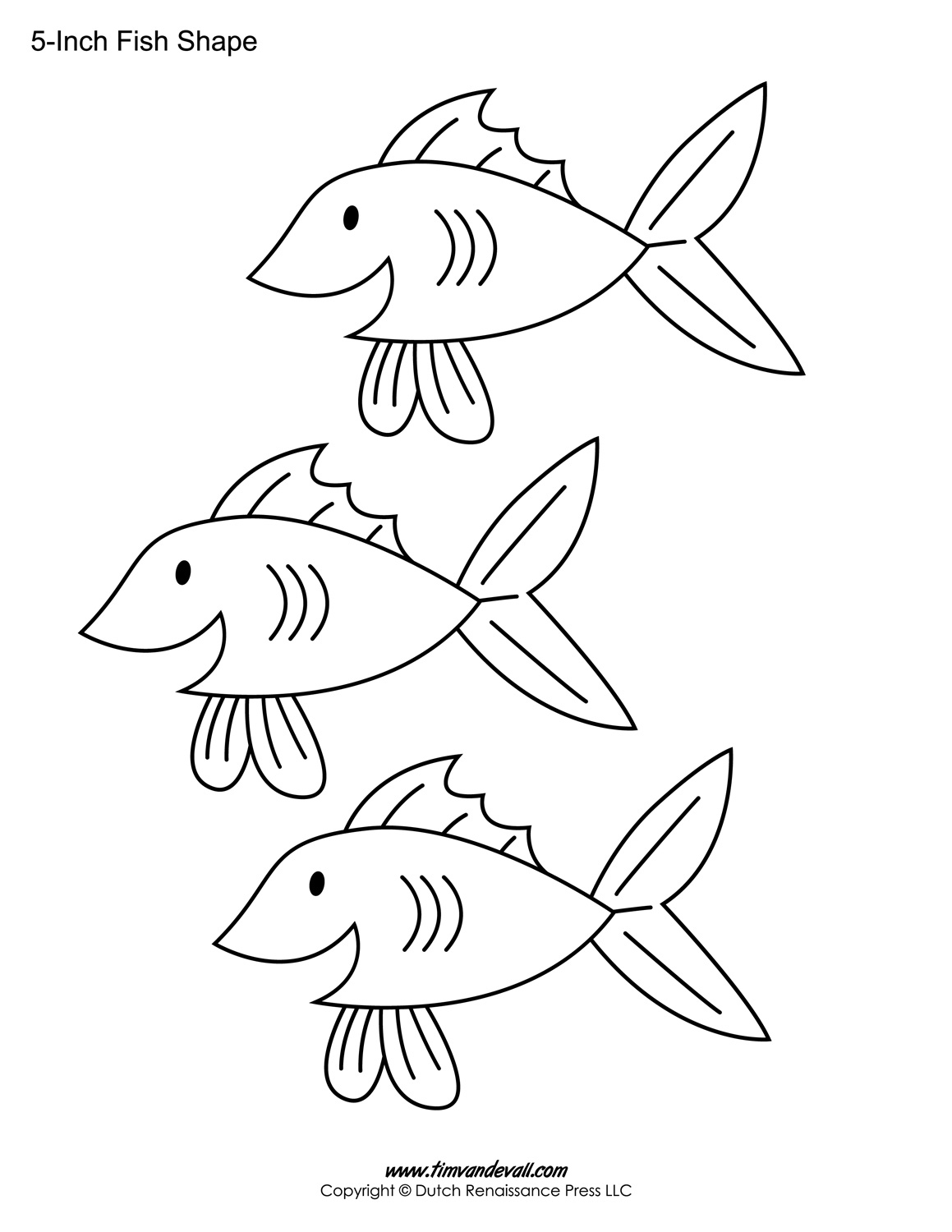 Printable Fish Templates For Kids | Preschool Fish Shapes - Free Printable Fish Stencils