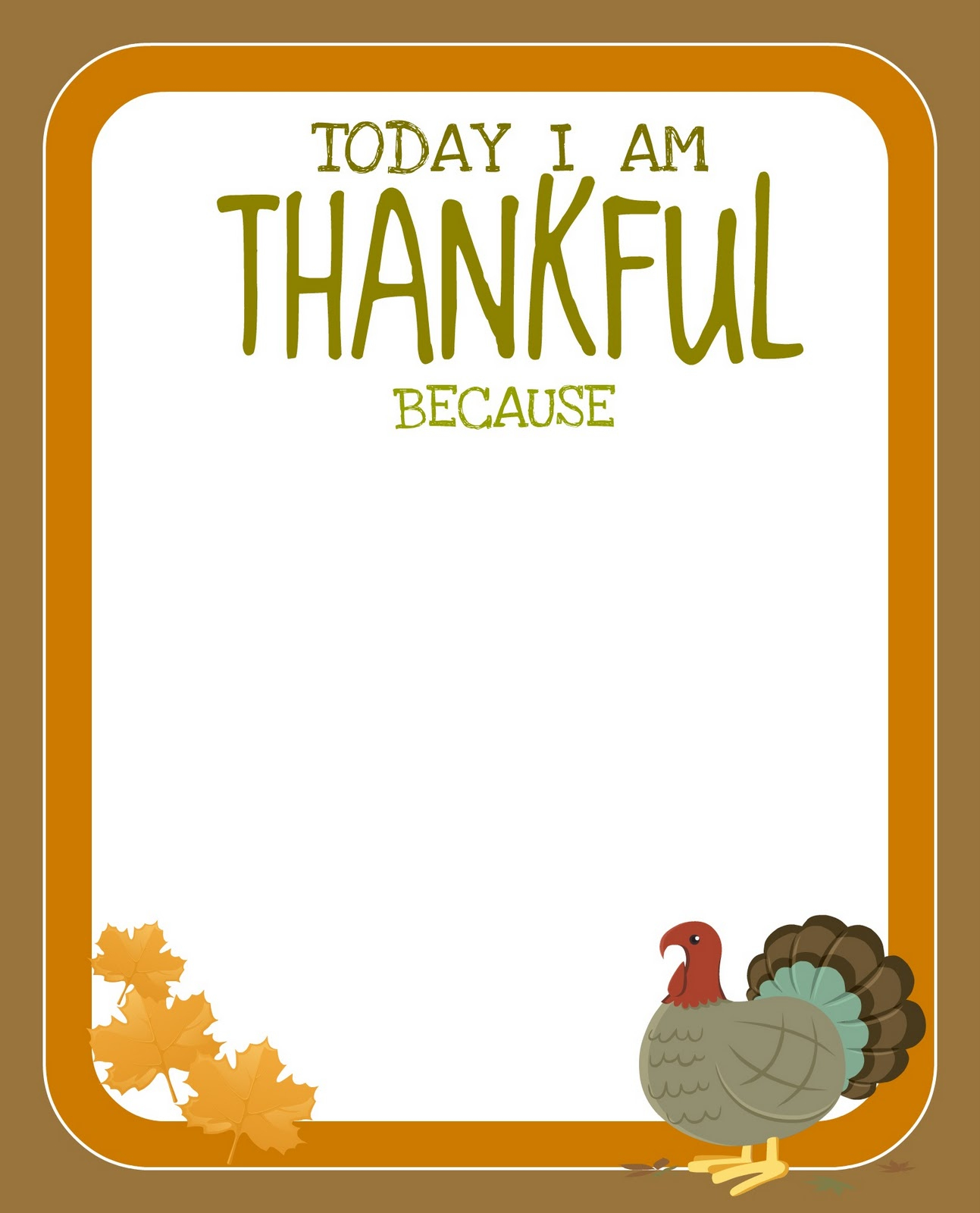 Printable} Free Thanksgiving Printable! - Creative Juice - Free Printable For Thanksgiving