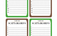 Printable Game Day Scattergories · Pint-Sized Treasures - Scattergories Free Printable Sheets