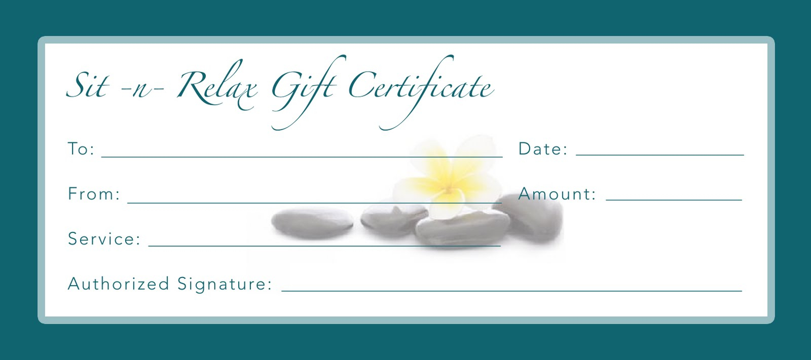Printable Gift Certificate Template - D-Templates - Free Printable Gift Certificate Templates For Massage