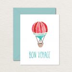 Printable Goodbye Farewell Card / Printable Bon Voyage Card / | Etsy   Free Printable Farewell Card For Coworker