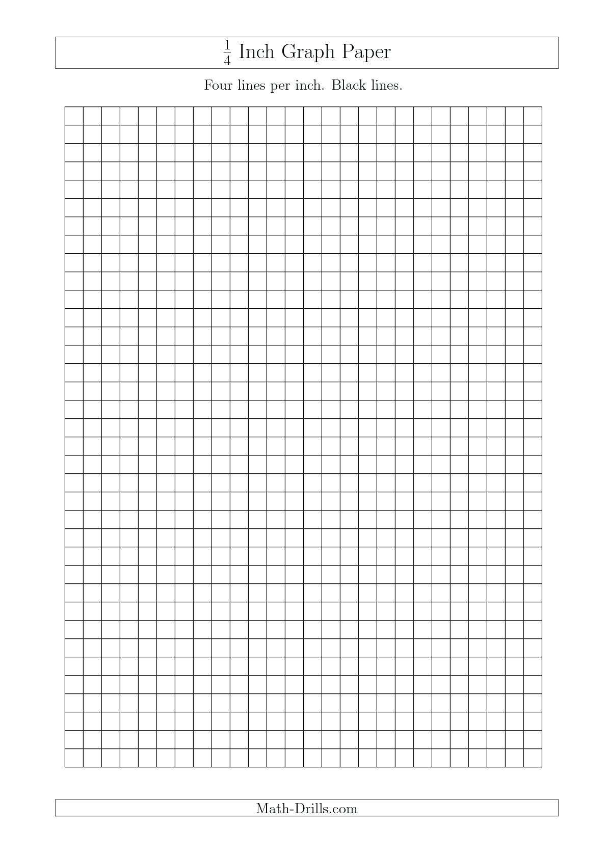 Free Printable Graph Paper 1 4 Inch - Free Printable