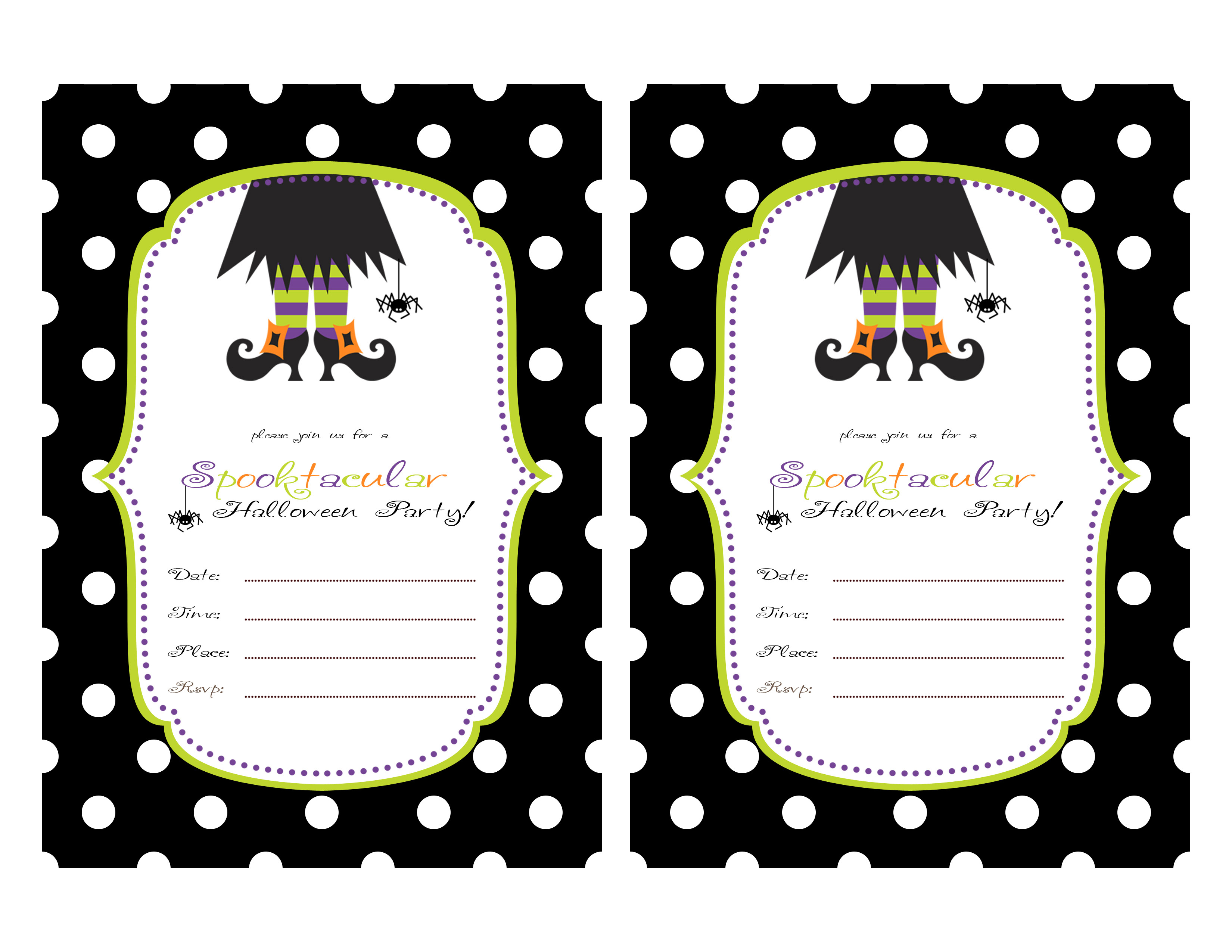 Printable Halloween Party Invitations For Kids 844 Kids Birthday - Free Printable Halloween Invitations