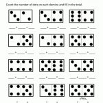 Printable Kindergarten Math Worksheets Domino Addition 3   Free Printable Math Addition Worksheets For Kindergarten