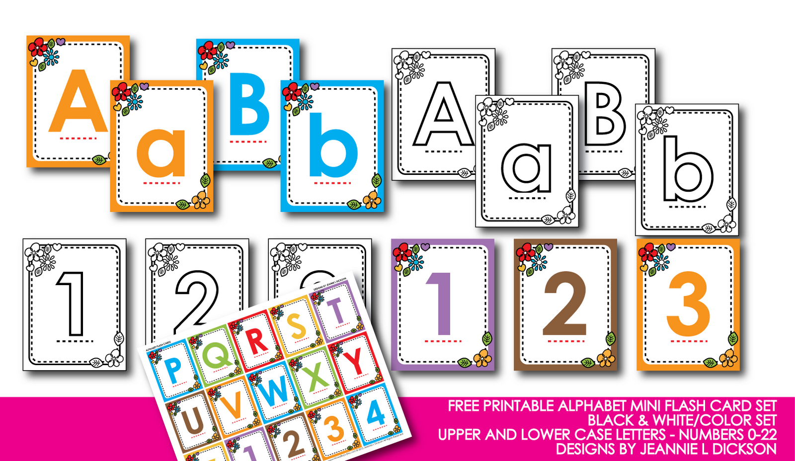 Printable Letters And Numbers - Childrenarepresent - Free Printable Letters And Numbers