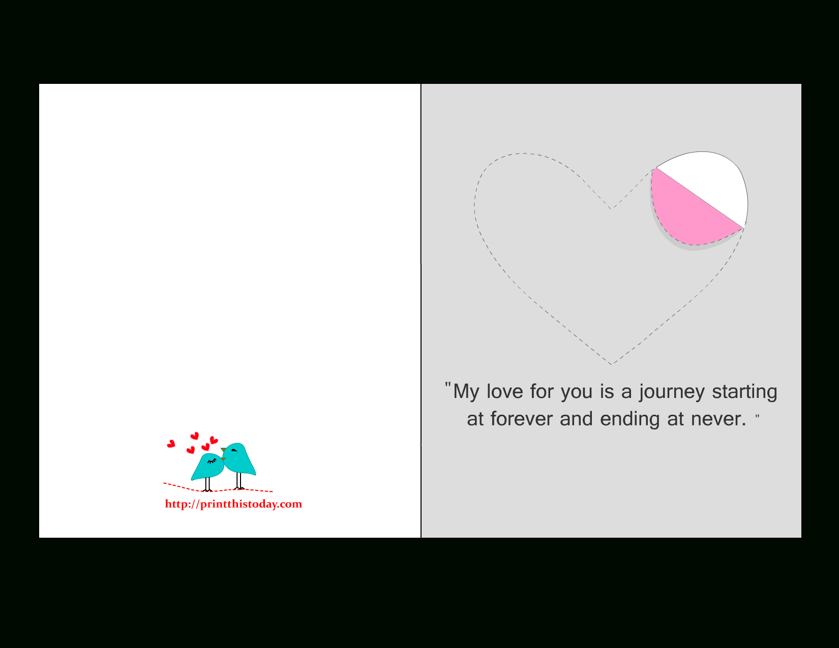 Printable Love Cards With Cute, Romantic And Thoughtful Quotes - Free Printable Love Cards