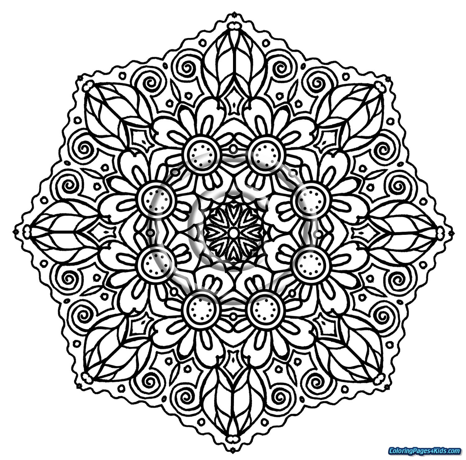 Printable Mandala Coloring Pages - Lezincnyc - Free Printable Mandala Coloring Pages