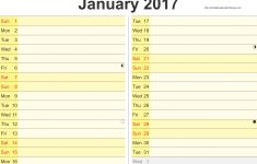Printable Monthly Planner Template 2017 ( 12 Months) - Printable - Free Printable Planner 2017
