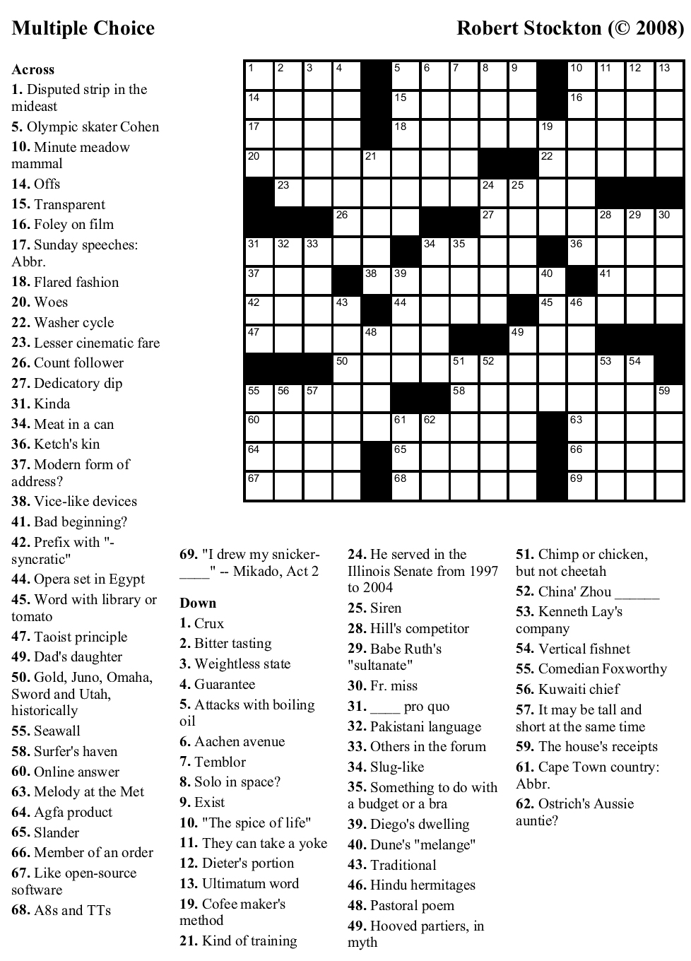 Printable Newspaper Crossword Puzzles For Free - Printable 360 Degree - Printable Newspaper Crossword Puzzles For Free