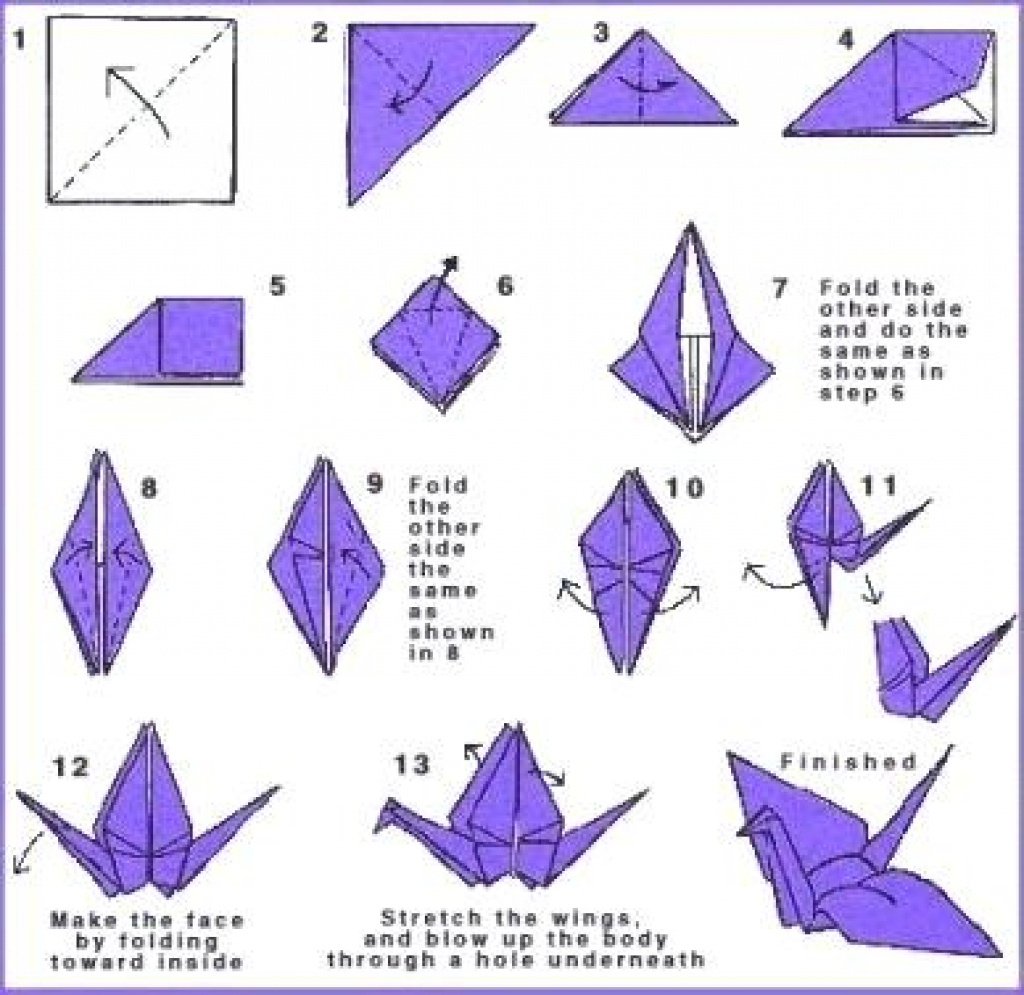 Printable Origami Instructions Free Origami Patterns Printable - Printable Origami Instructions Free