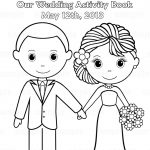 Printable Personalized Wedding Coloring Activity Book Favor Kids 8.5   Free Printable Personalized Wedding Coloring Book