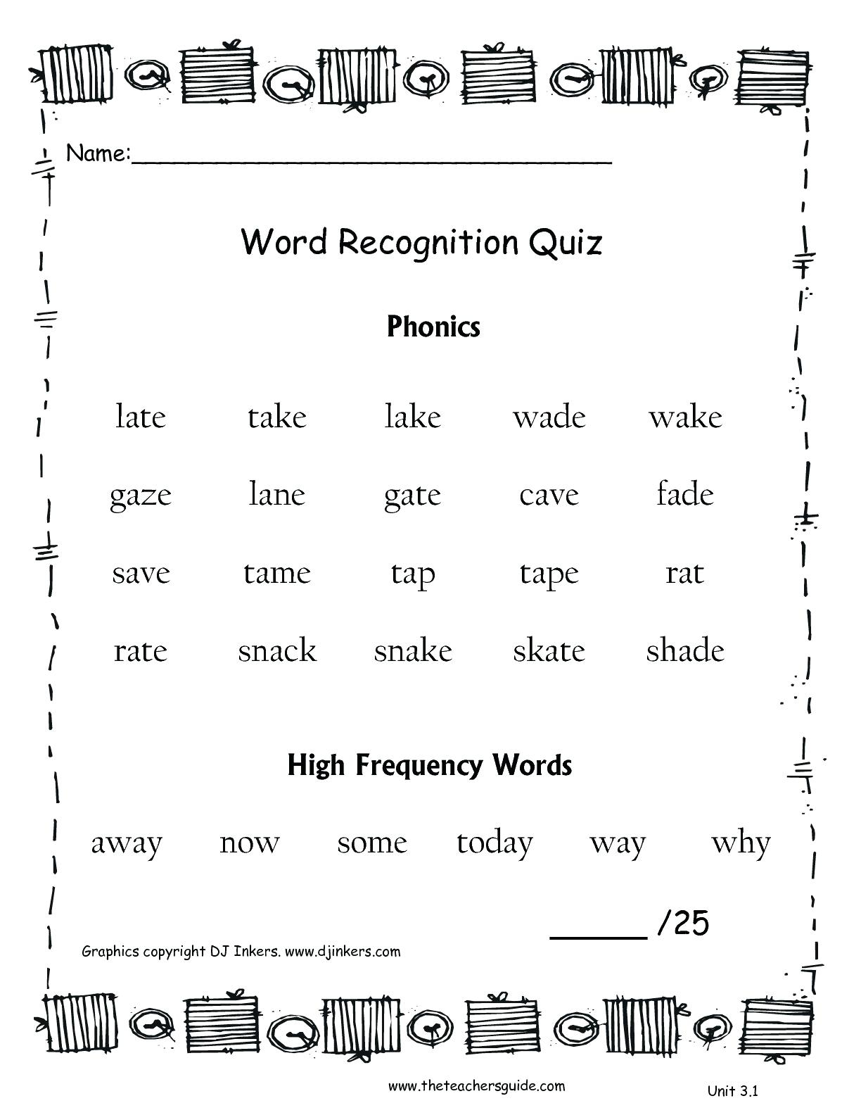 Printable Phonic Worksheets – Shoppingforu.club - Free Printable Grade 1 Phonics Worksheets