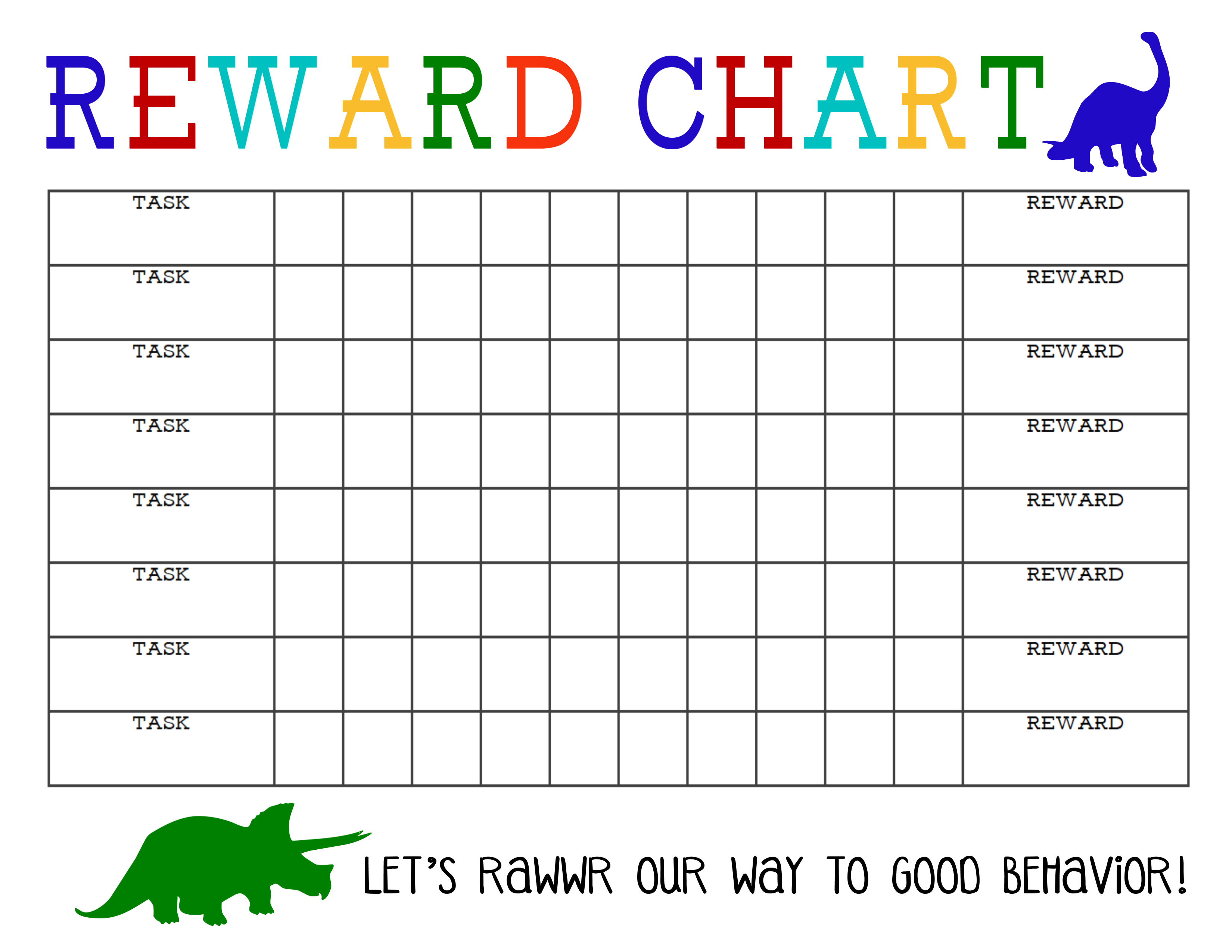 Printable Reward Chart - The Girl Creative - Free Printable Reward Charts