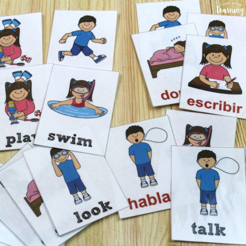 Free Printable Spanish Verb Flashcards Free Printable