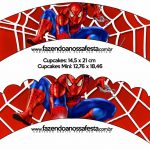 Printable Spiderman Cupcake Wrappers | Free Printable Cupcake   Free Printable Spiderman Pictures