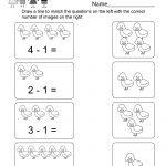 Printable Subtraction Worksheet   Free Kindergarten Math Worksheet   Free Printable Kindergarten Addition And Subtraction Worksheets
