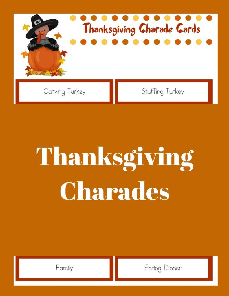 Printable Thanksgiving Games: Thanksgiving Charades | The Best Of - Free Printable Thanksgiving Games For Adults