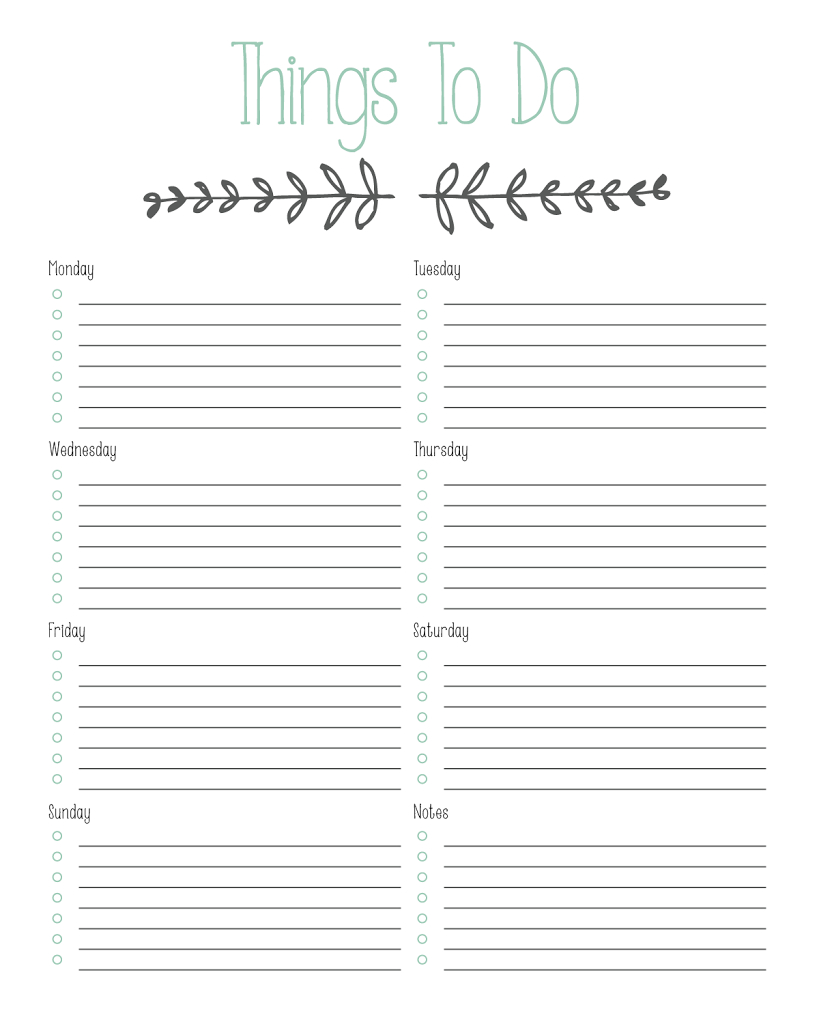 Printable &amp;quot;to Do&amp;quot; List | Do It Organization | Homework Planner - Free Printable To Do List