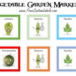 Printable Vegetable Garden Markers | Free Instant Download   Free Printable Plant Labels