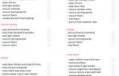 Printable Weekly Housework Checklist | Cleaning Printables - Free Printable Housework Checklist