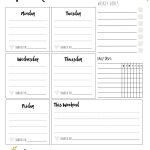 Printable Weekly Planner (Skip To My Lou) | Budget | Weekly Planner   Free Printable Pocket Planner 2016