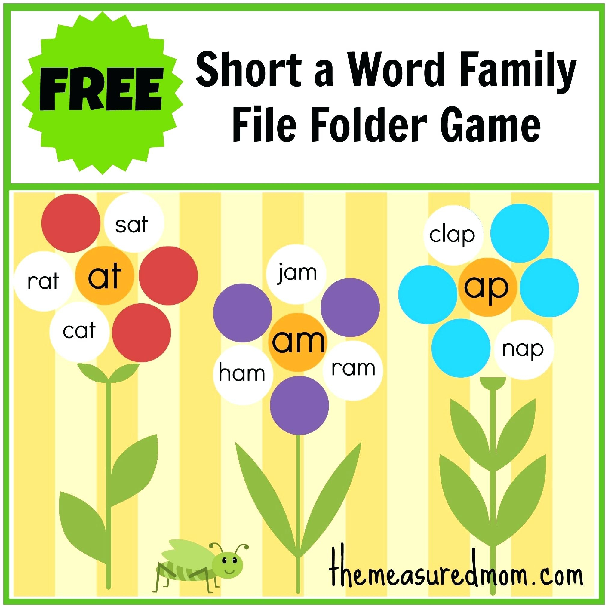 Printable Word Family Lists Printable Word Families List Family Free - Free Printable Word Family Mini Books