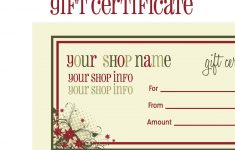 Printable+Christmas+Gift+Certificate+Template | Massage Certificate - Free Printable Massage Gift Certificate Templates