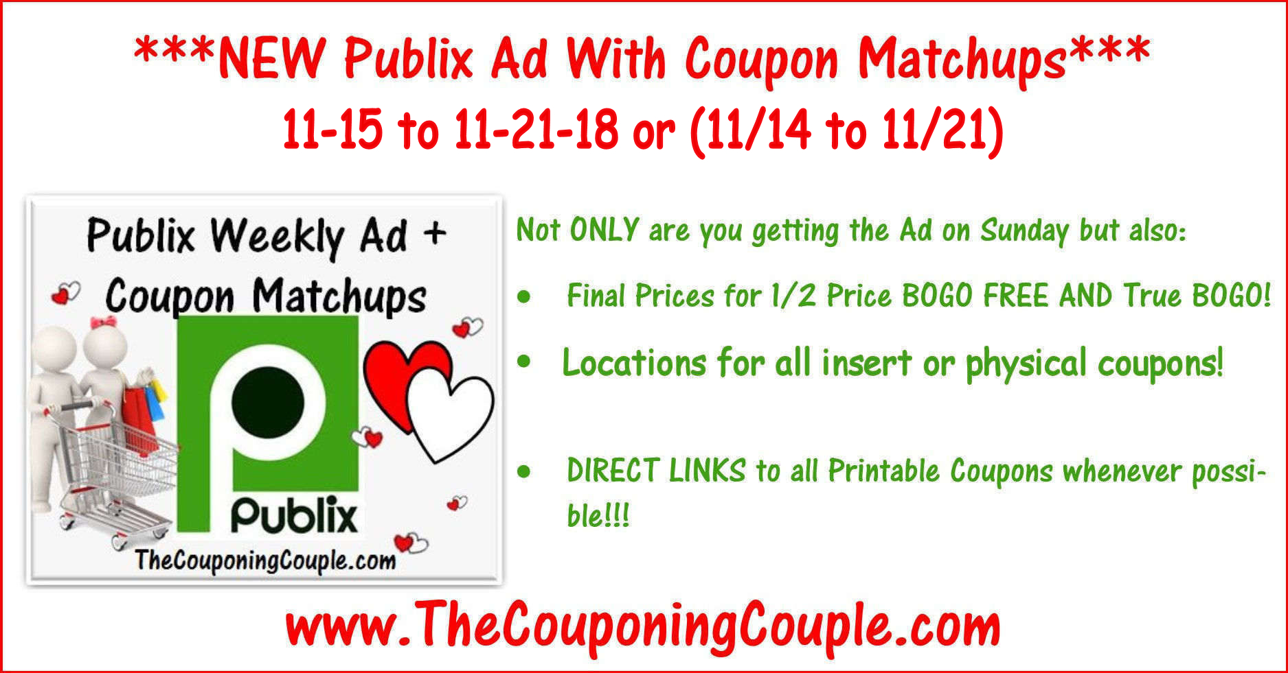 Publix Coupon Matchups For 11-15 To 11-21-18 Or (11/14 To 11/21 - Free Printable Chinet Coupons