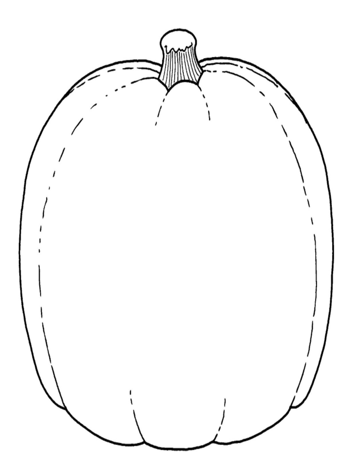 Pumpkin Shape Template Printable Free Free Printable